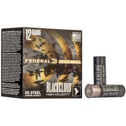 FED BLK CLOUD 12GA 3″ BB HV 25/250