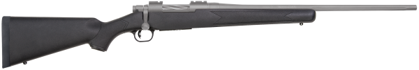 Mossberg 28006 Patriot Synthetic 7mm-08 Rem 5+1 22″ Fluted Barrel w/Recessed Match Crown, Cerakote Stainless Steel, Spiral-Fluted Bolt, Synthetic Stock, Drop Box Magazine, Adjustable LBA Trigger
