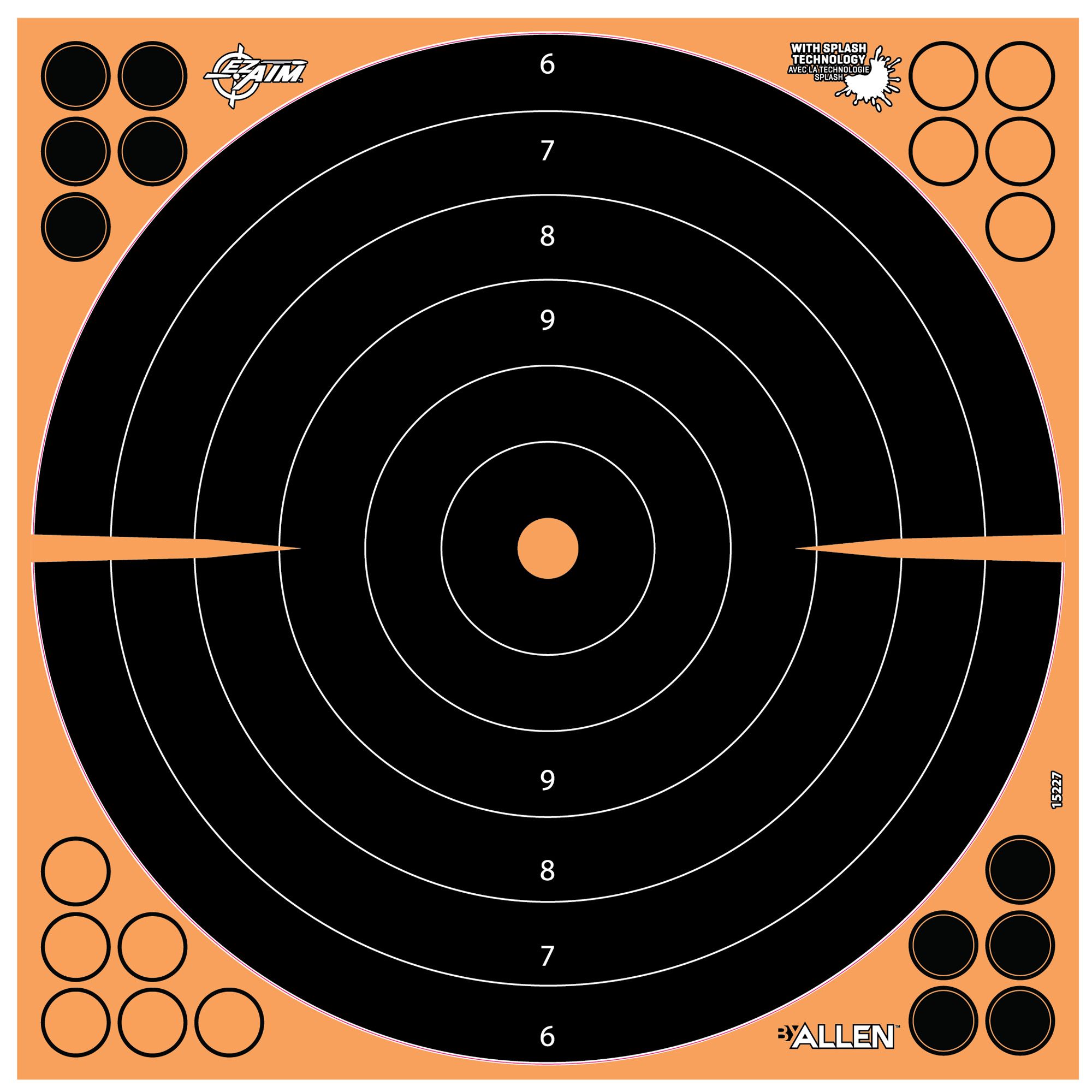 ALLEN EZ AIM 16″X16″ BULLSEYE 5PK