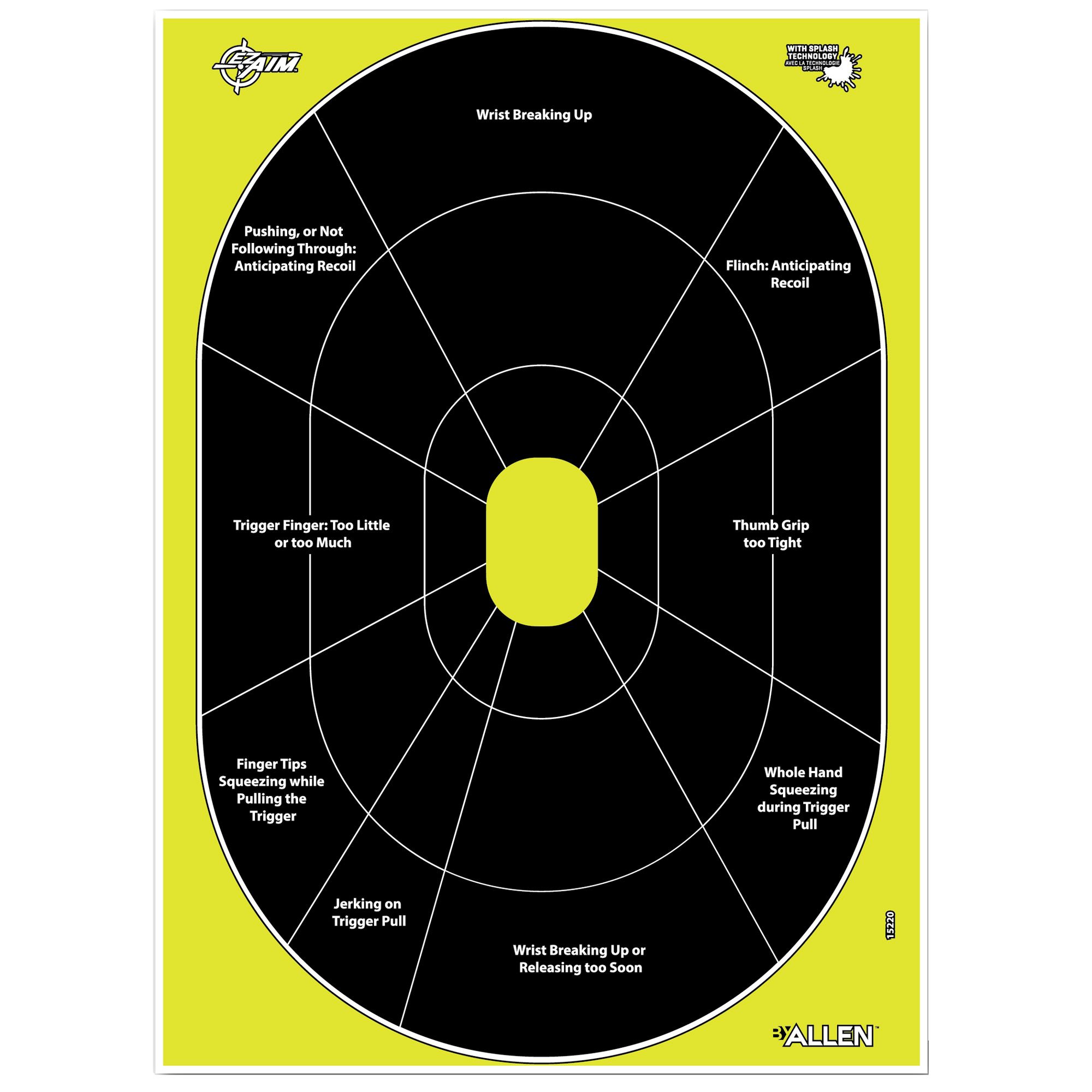ALLEN EZ AIM 12″X18″ HG TRAINER 8PK