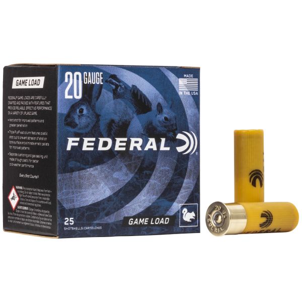 FED GAME LOAD 20GA 2 3/4″ #8 25/250