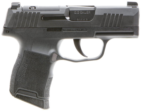 Sig Sauer 3659BXR3P P365 BXR Micro-Compact 9mm Luger 10+1 3.10″ BlackBarrel, Black Nitron Optic Ready/Serrated Slide, Black Polymer Grips