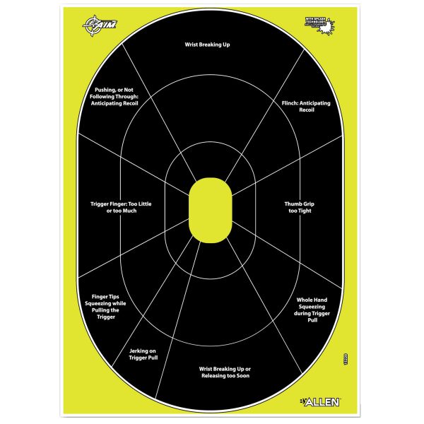 ALLEN EZ AIM 12″X18″ HG TRAINER 8PK