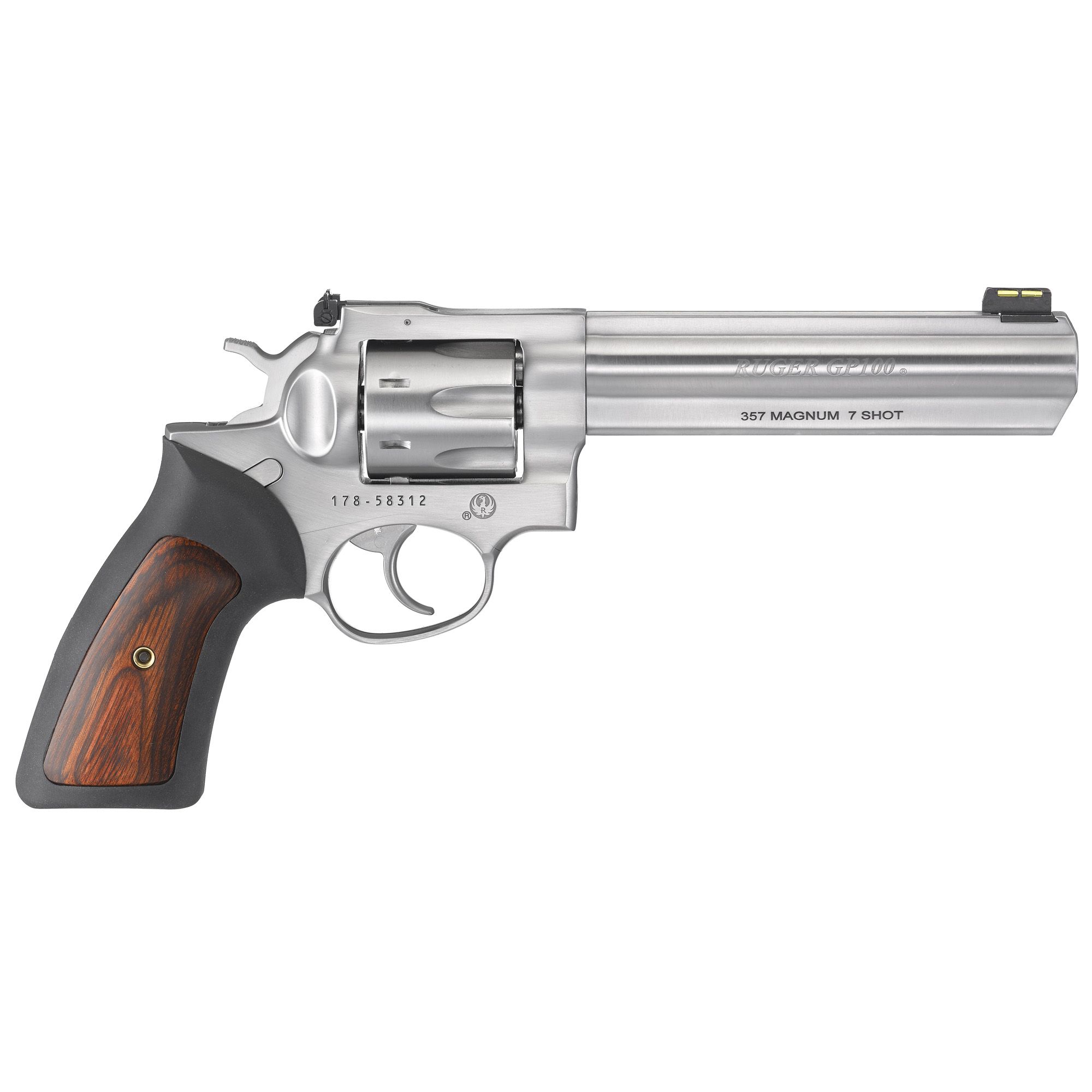 RUGER GP100 357MAG 6″ STN 7RD AS