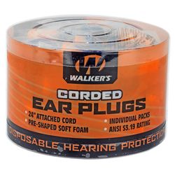 WALKER’S FOAM EAR CRDED PLUGS 50PK