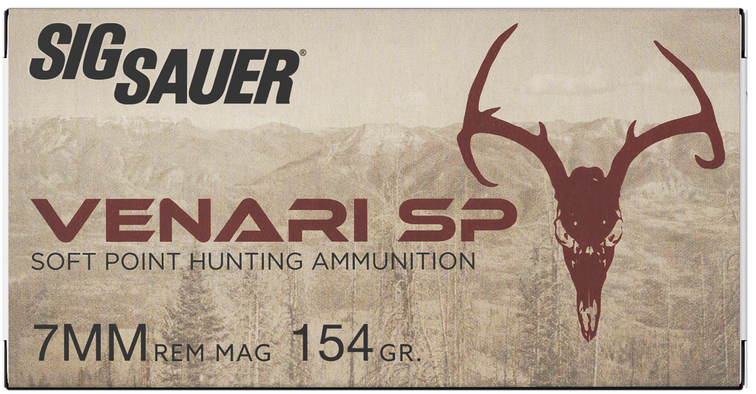 Sig Sauer V7MMSP15420 Venari  7mmRemMag 154gr Soft Point 20 Per Box/10 Case