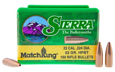 SIERRA MATCHKING .224 52GR 100CT