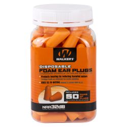 WALKER’S FOAM EAR PLUGS 50PK JAR