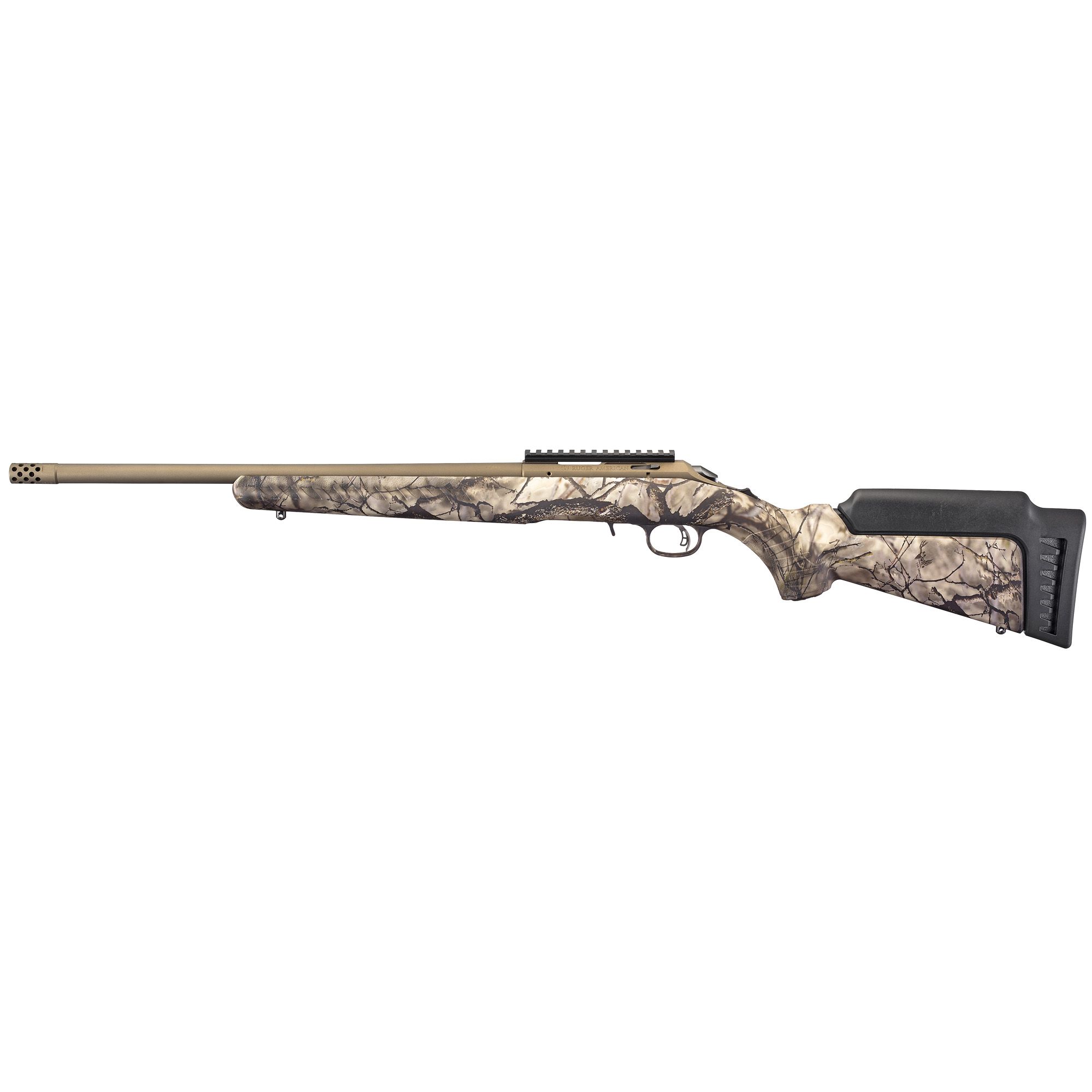 RUGER AMERICAN 22WMR 18″ CAMO 9RD