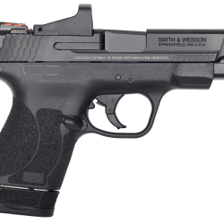 Smith & Wesson 11786 Performance Center M&P Shield M2.0 9mm Luger 4″ 7+1,8+1 Matte Black Black Armornite Stainless Steel Slide Black Polymer Grip (Optic Ready)