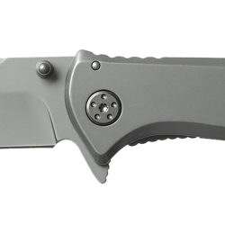 Smiths Products 51010 Titania II 3.50″ Folding Drop Point Plain Satin Titanium Coated Stainless Steel Blade/Stainless Steel Handle Includes Pocket Clip