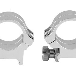 WEAVER QUAD LOCK RNGS 1″ HI SLVR