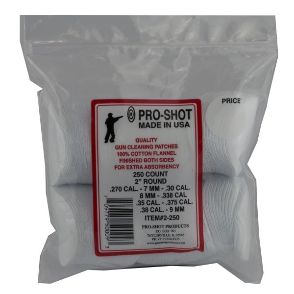 PRO-SHOT PATCH 270-38 CAL 2″ 250PK