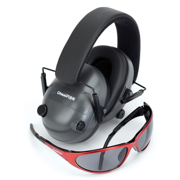CHAMPION ELECTRONIC EAR MUFFS GRY