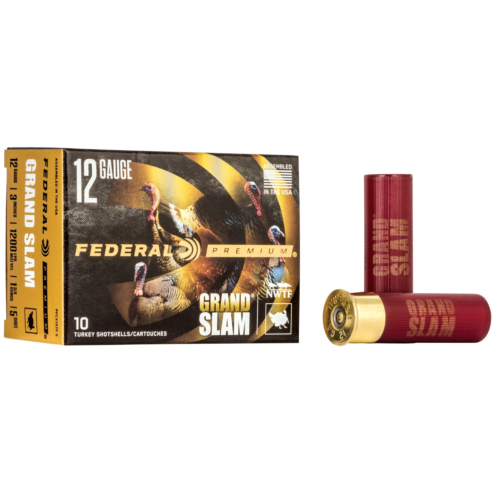 FED GRAND SLAM 12GA 3″ #5 1.75OZ 10/