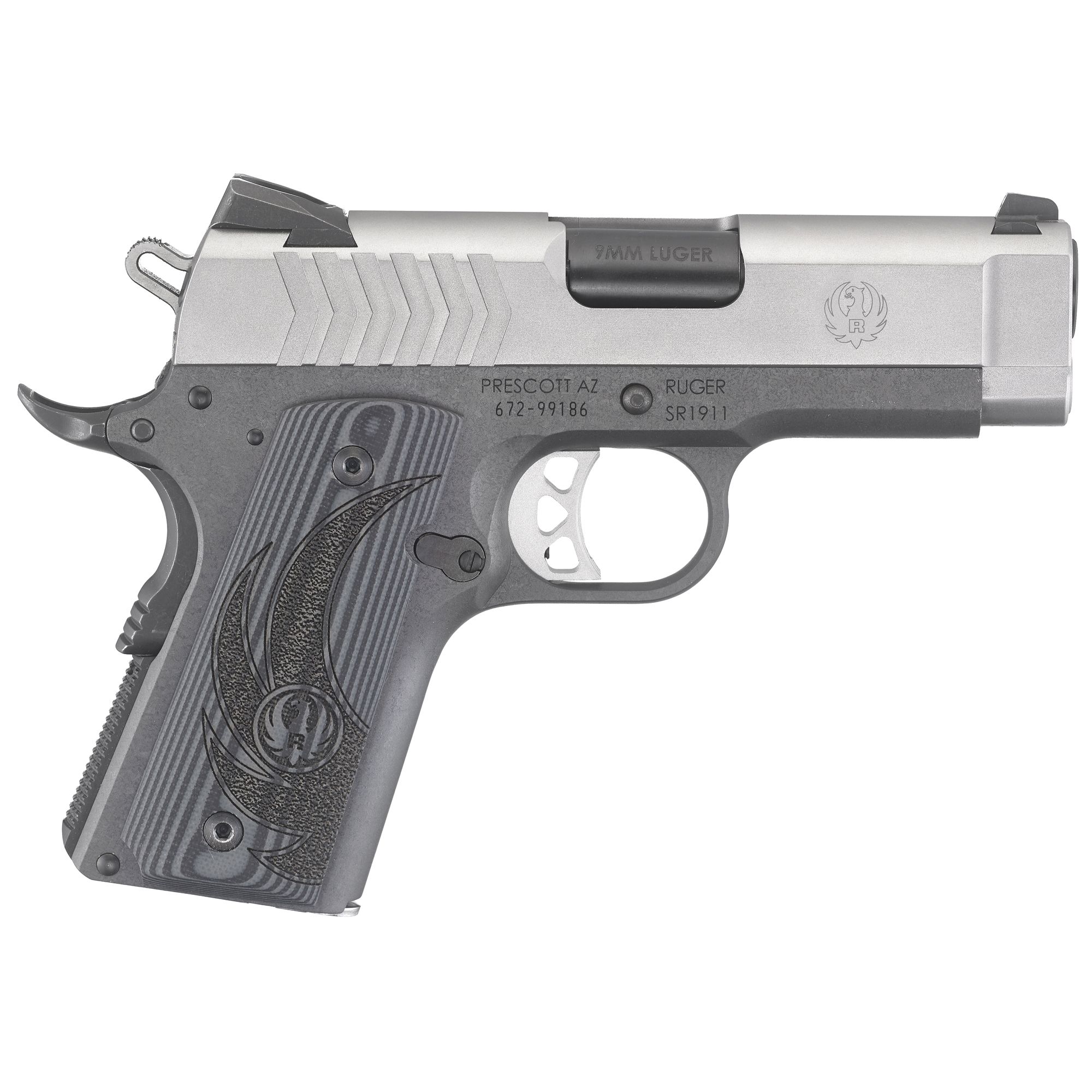 RUGER SR1911 OFFICER 9MM 3.6″ DT 8RD