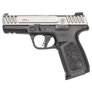 S&W SD9 2.0 9MM 4″ 16RD BLK/SLV