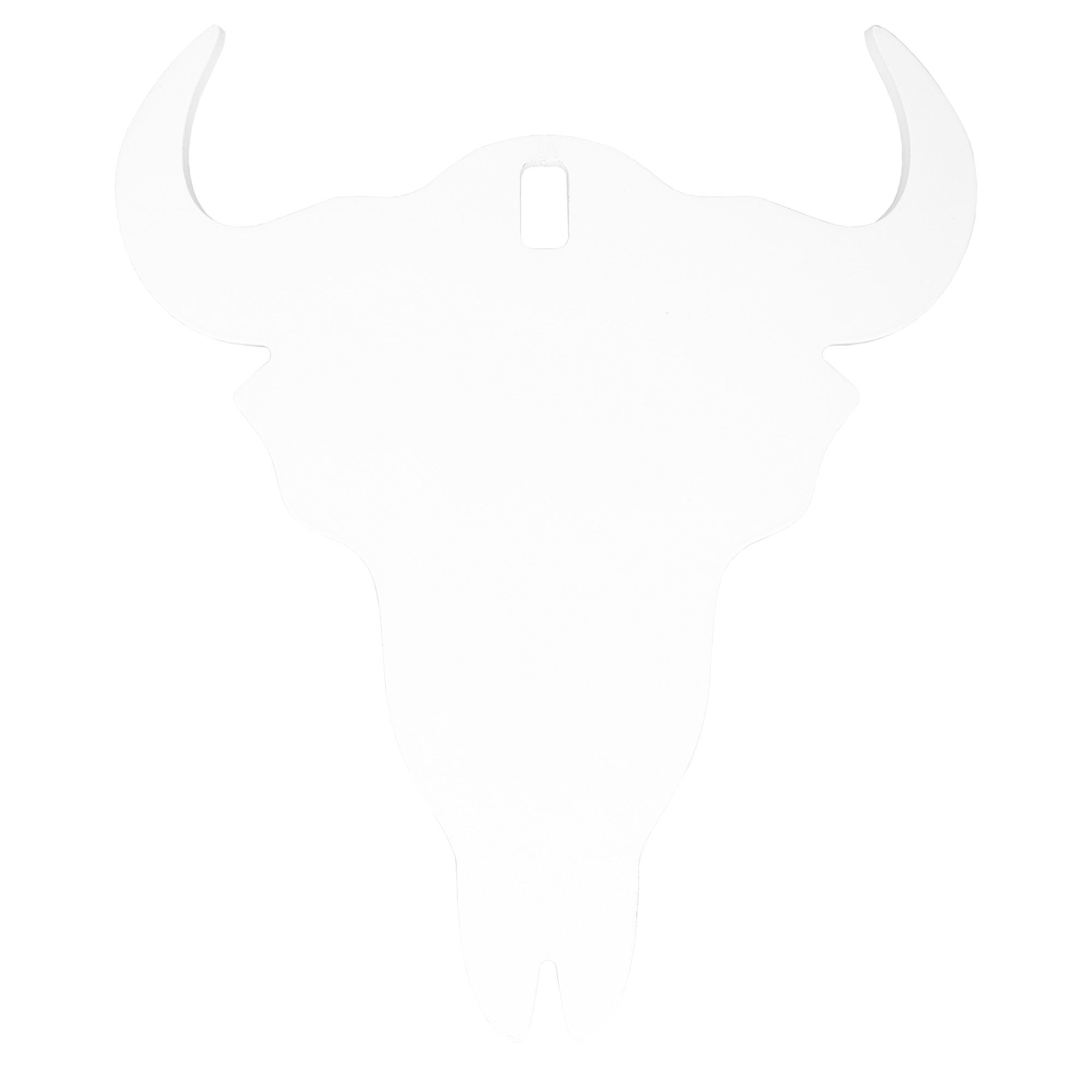 B/C AR500 3/8″ SILHOUETTE SKULL WHT