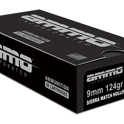 AMMO INC MATCH 9MM 124GR JHP 50/1000