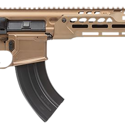 Sig Sauer RMCX762R16BLT MCX Spear LT 7.62x39mm 16″ 28+1, Coyote, OEM Grip/Folding Stock, Rocksett Sig QD Suppressor Ready Flash Hider, Adj. Gas Block