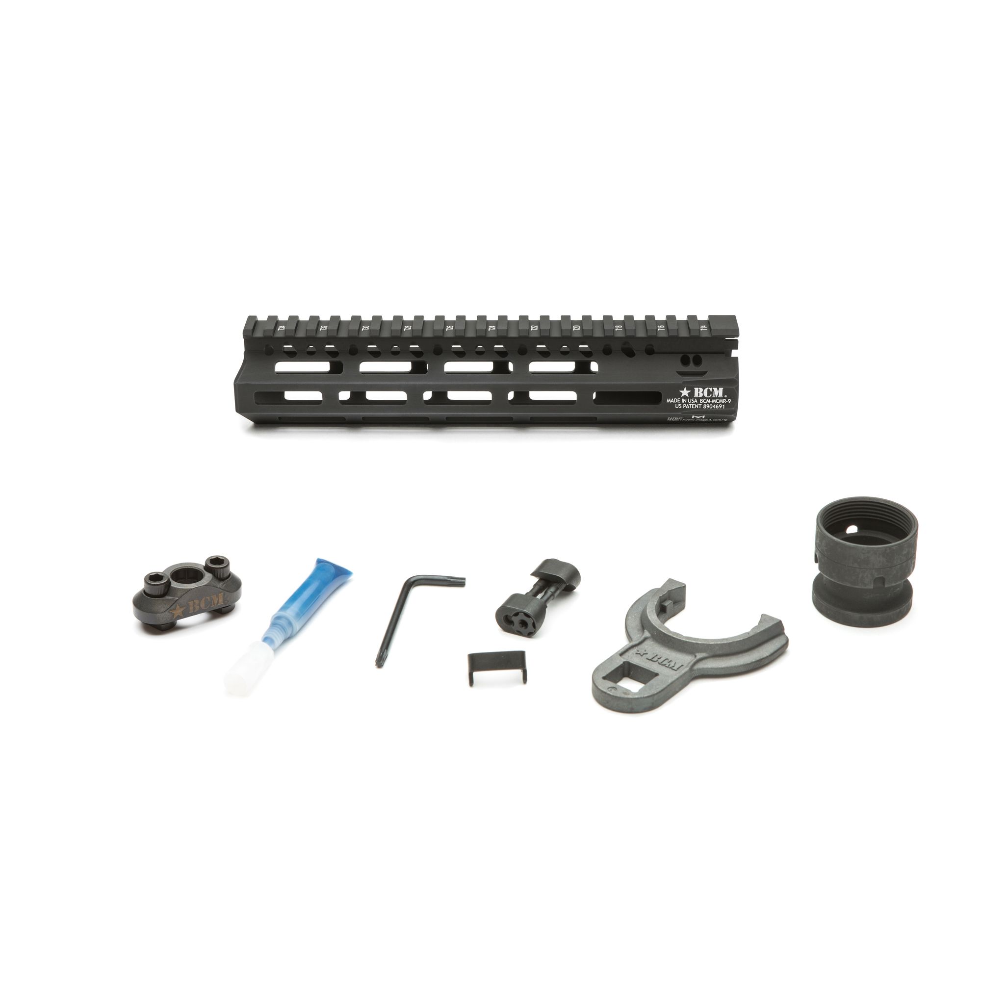 BCM GUNFTR MCMR RAIL 556 9″ BLK MLOK