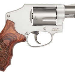 Smith & Wesson 170348 Performance Center Model 642 Enhanced Action 38 S&W Spl +P 5rd 1.88″ Stainless Steel Barrel & Cylinder Matte Silver Aluminum Frame with Custom Wood Grip
