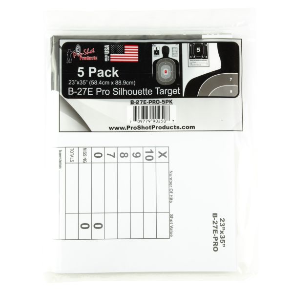 PROSHOT 23″X35″ B27 SILH 5PK
