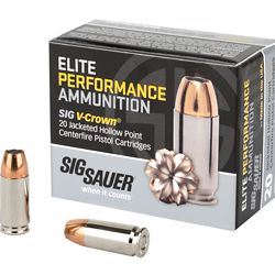 SIG AMMO 9MM 115GR JHP 20/200