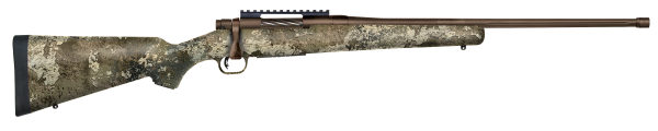 Mossberg 28074 Patriot Predator 22-250 Rem Caliber with 5+1 Capacity, 22″ Threaded/Fluted Barrel, Patriot Brown Cerakote Metal Finish & TrueTimber Strata Synthetic Stock Right Hand (Full Size)