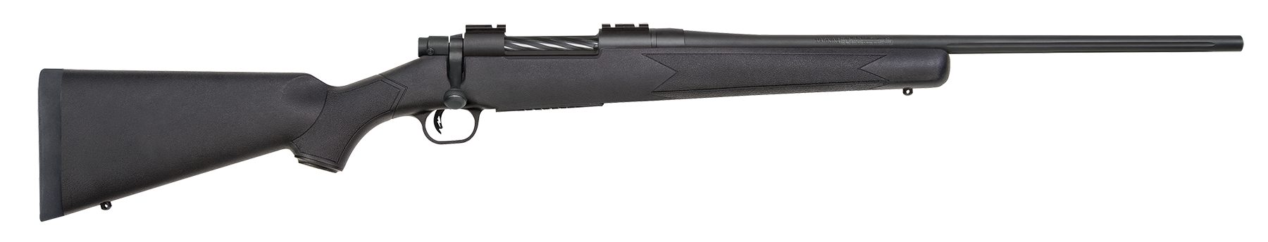 Mossberg 27884 Patriot  270 Win 5+1 22″ Fluted Barrel w/Recessed Match Crown, Matte Blued Metal Finish, Spiral-Fluted Bolt, Synthetic Stock, Drop Box Magazine, Adjustable LBA Trigger