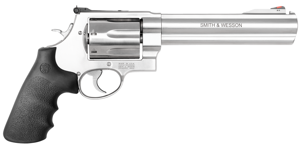 Smith & Wesson 13331 Model 350  X-Frame 350 Legend 7 Shot 7.50″ Satin Stainless Steel Barrel, Cylinder & Frame, Black Finger Grooved Grip, Internal Lock Safety, Exposed Hammer