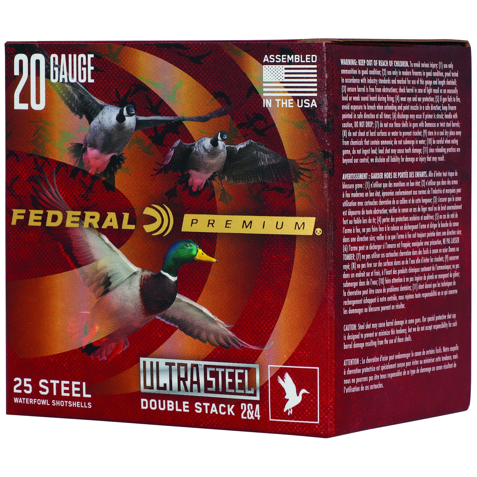 FED ULT STL 20GA 3″ 1OZ #2/#4 25/250