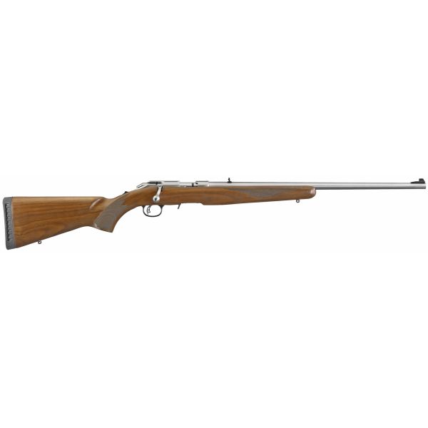 RUGER AM RIM 17 HMR 22″ 9RD WALNUT