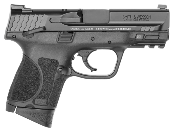 Smith & Wesson 12482 M&P M2.0  Sub-Compact 9mm Luger 12+1, 3.60″ Black Armornite Stainless Steel Barrel & Serrated Slide, Matte Black Polymer Frame w/Picatinny Rail