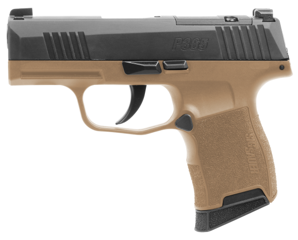 Sig Sauer 3659CTXR3P P365X  Micro-Compact Frame 9mm Luger 10+1 3.10″ Steel Barrel, Optic Ready/Serrated Slide, Coyote Tan Stainless Steel Frame w/Accessory Rail, Polymer Grip