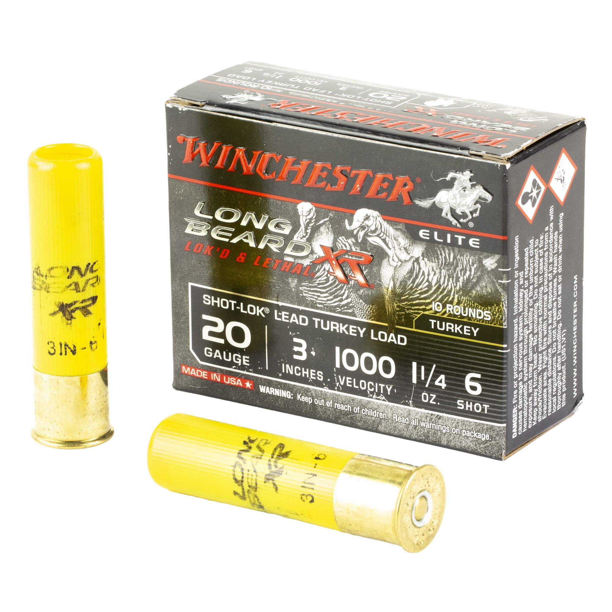 WIN LB XR TRKY 20GA 3″ #6 1.25OZ 10