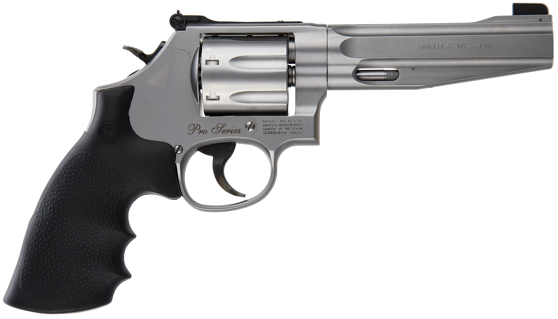 Smith & Wesson 178038 Model 686 Performance Center Pro  357 Mag or 38 S&W Spl +P Stainless Steel 5″ Barrel & 7 Shot Cylinder Cut For Moon Clips, Matte Silver Stainless Steel L-Frame