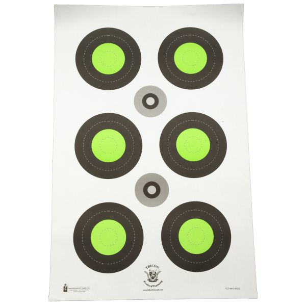 ACTION TGT TRIDENT BLSEYE GRN 100PK
