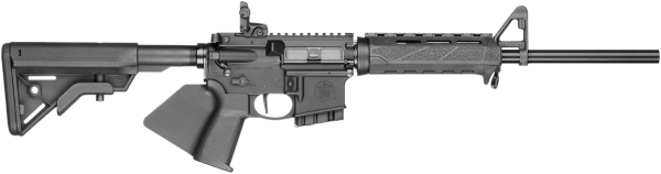 Smith & Wesson  Volunteer XV *NJ Compliant 5.56x45mm NATO 16″ 10+1 Matte Black Rec BCM M-LOK Handguard  Black Fixed B5 Bravo Stock Black California Paddle Grip Right Hand