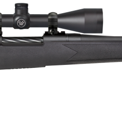 Mossberg 27934 Patriot  270 Win Caliber with 5+1 Capacity, 22″ Fluted Barrel, Matte Blued Metal Finish & Black Synthetic Stokc Right Hand (Full Size) Includes Vortex Crossfire II 3-9x40mm Scope