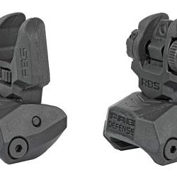 FAB DEF POLY FLIP-UP SIGHT SET BLK