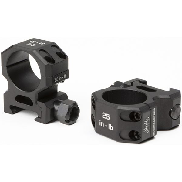 SIG BUCKMASTERS RING SET 1IN MED ALUMINUM BLK