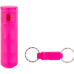 SABRE SPRAY KEY RING/WHISTLE .54 PNK