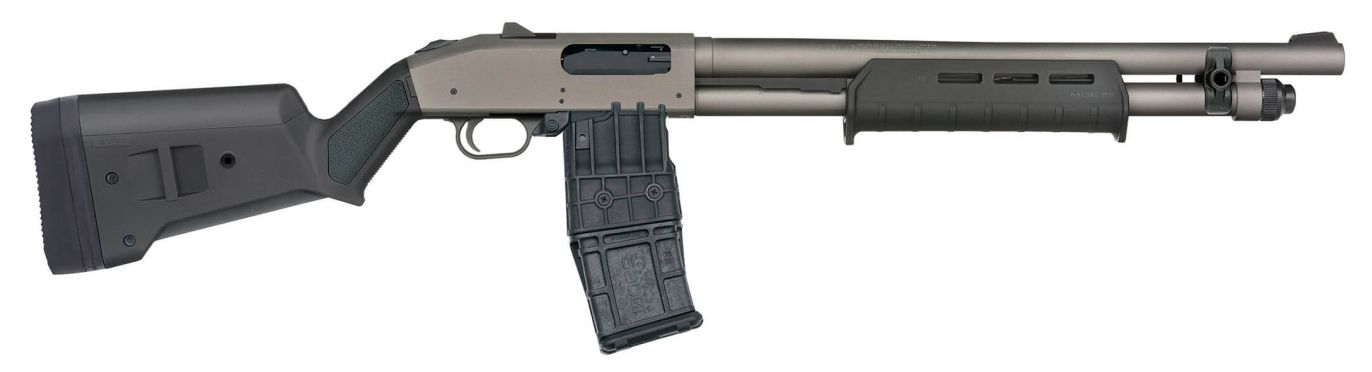 MOSS 590M PRO 12GA 18.5 GRS RIFLED BLK