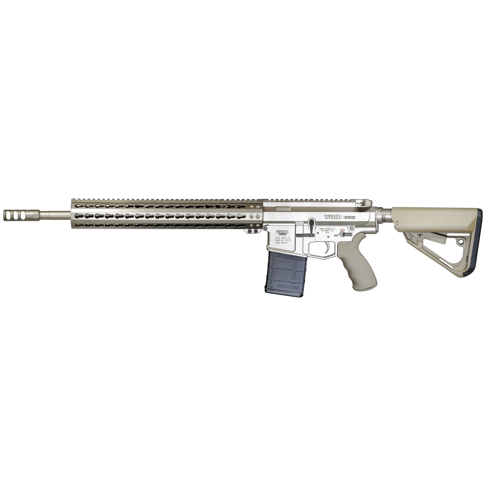 WMD BIG BEAST 7.62X51 18″ 20RD SILVR