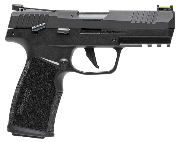 Sig Sauer 322CBAS P322  Compact 22 LR 20+1 4″ Black Steel Threaded Barrel, Black Hard Coat Anodized Optic Ready/Serrated Slide, Black SS/Polymer Frame w/Picatinny Rail & Black Polymer Grips