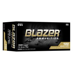 BLAZER BRASS 9MM 115GR FMJ 100/1000