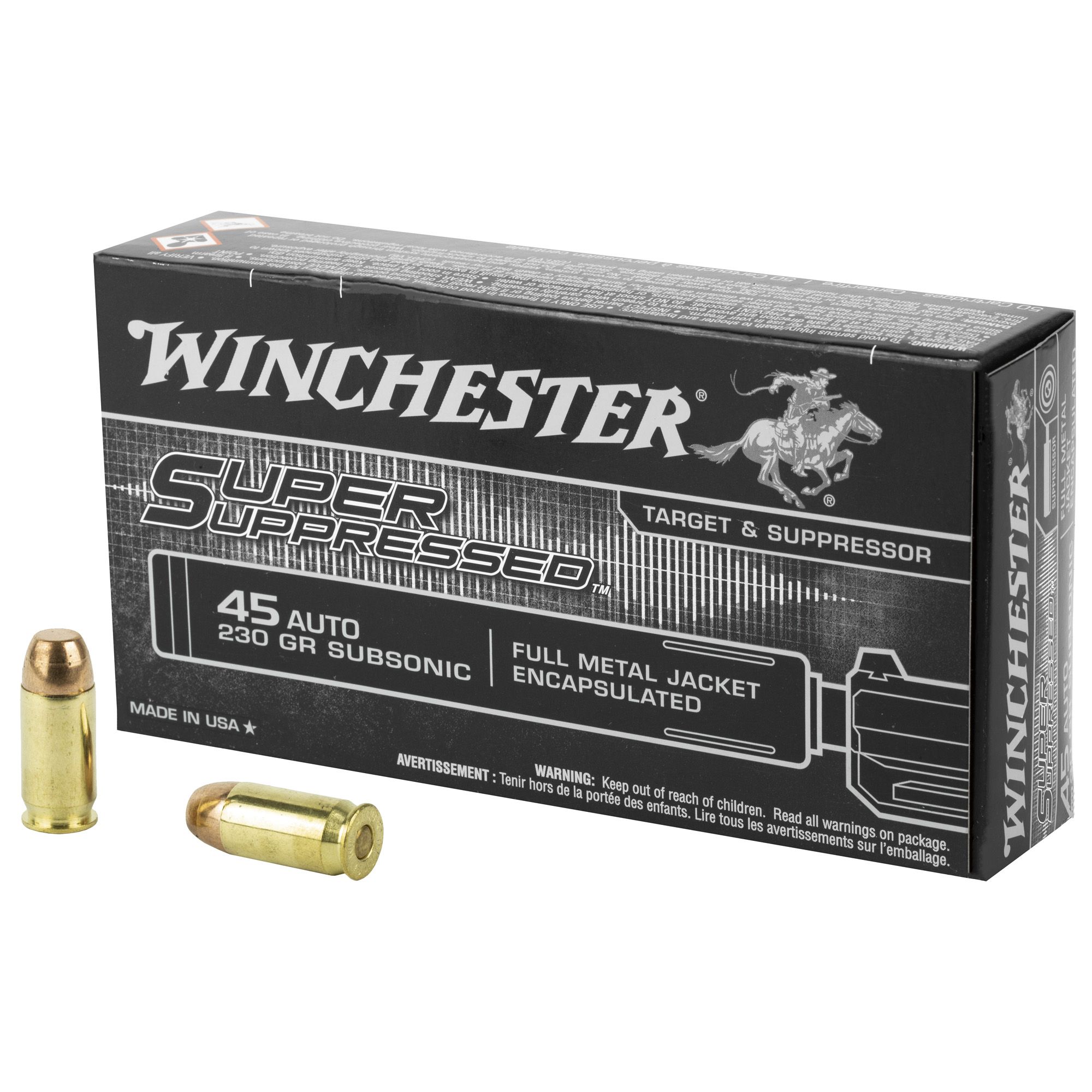 WIN SPR SUP 45ACP 230GR FMJ 50/500