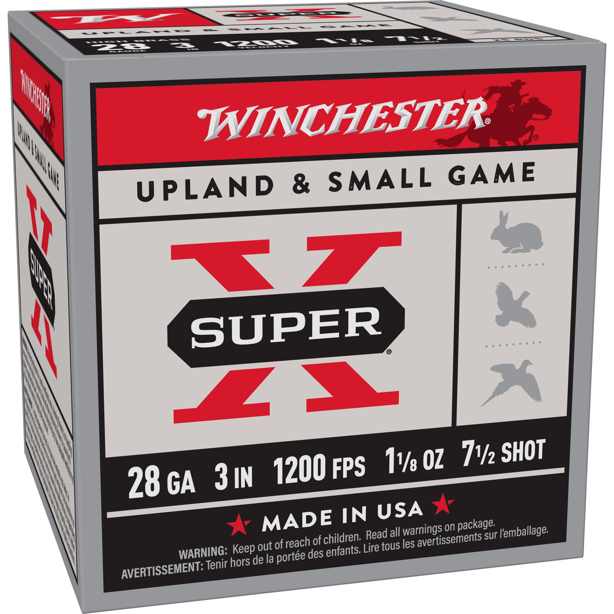 WIN SUPERX 28GA 3″ #7.5 25/250