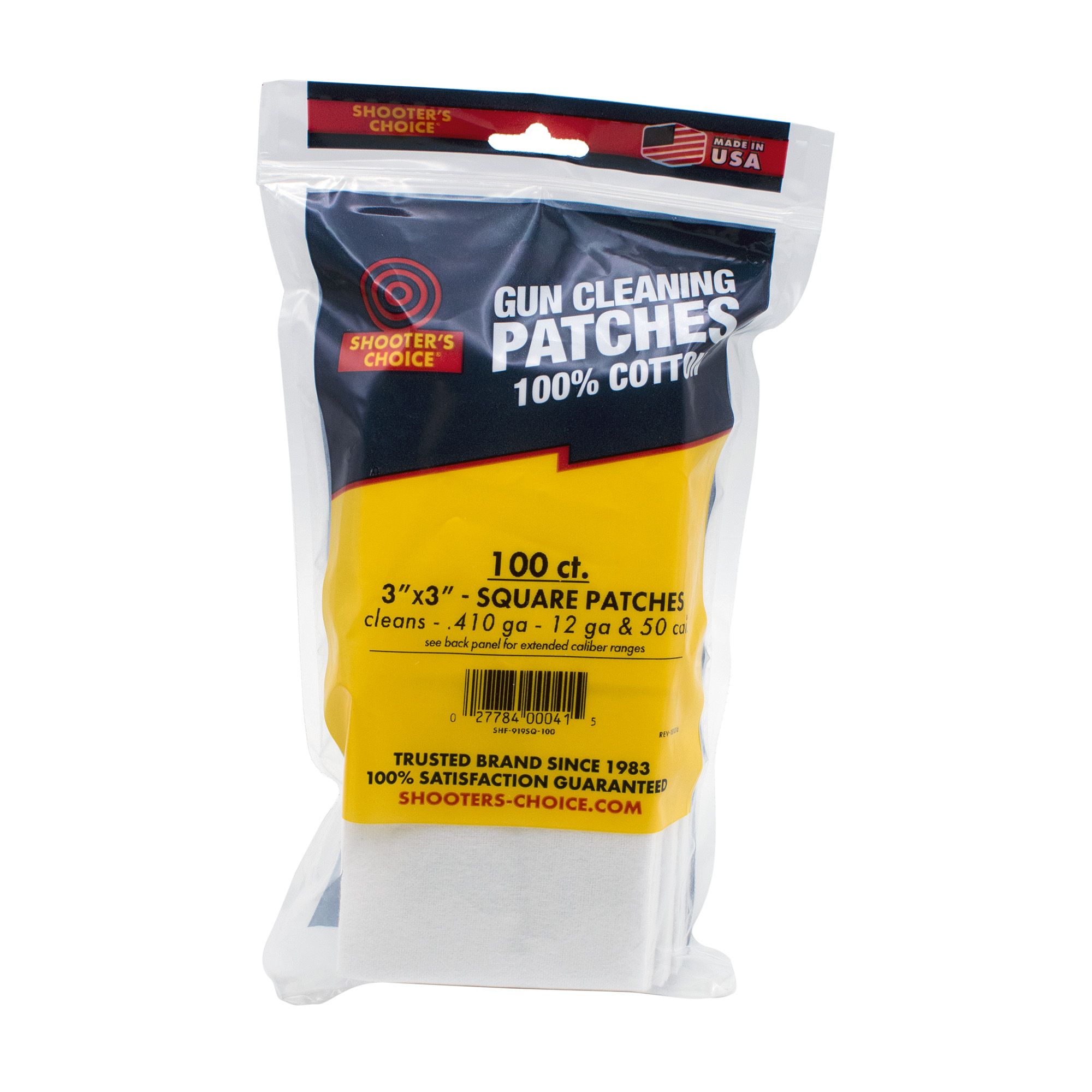 OTIS 3″ SQ CLEANING PATCHES 100CT